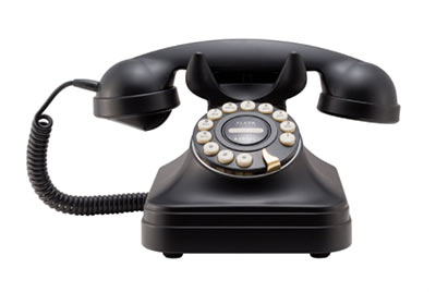 An old phone display image